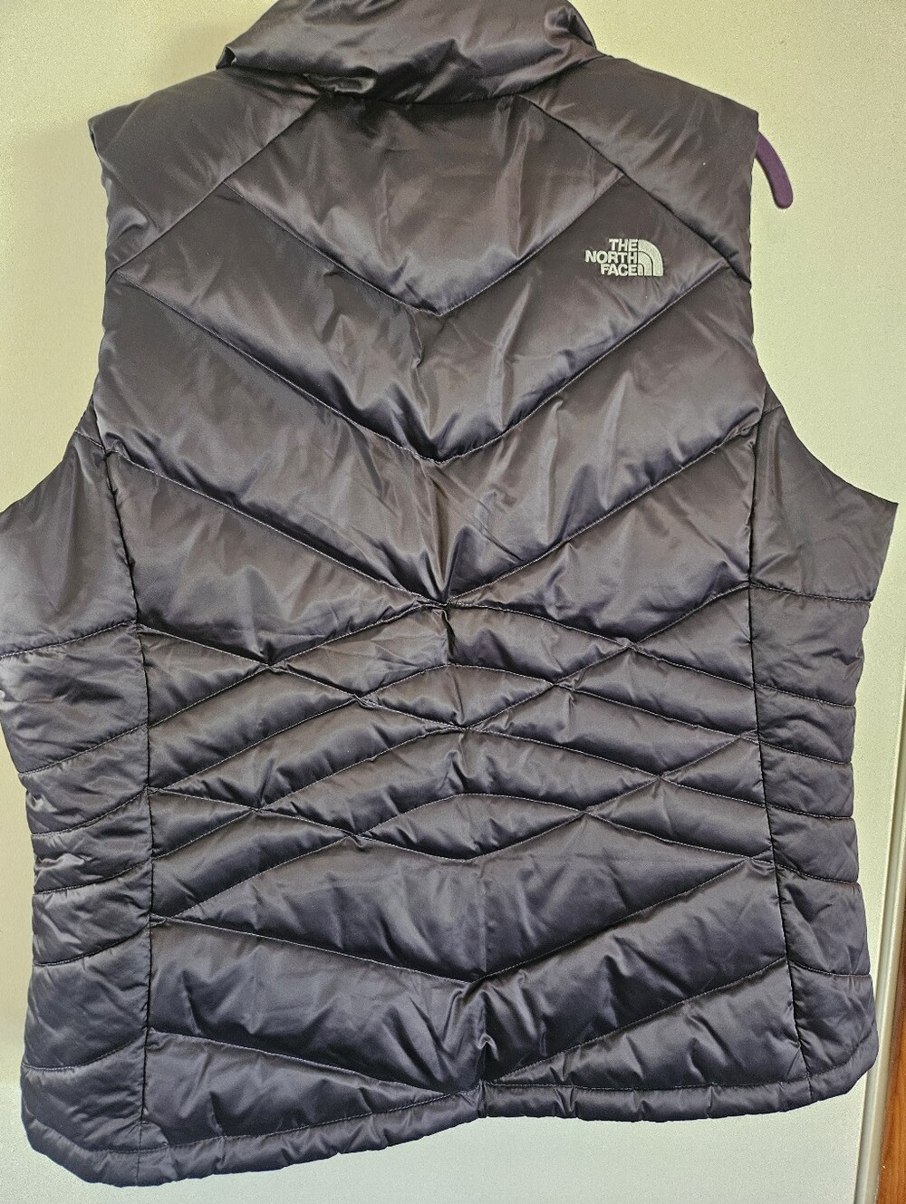 The North Face Goose Down 550 Purple Puffer Vest, Size XL - Picture 2 of 4
